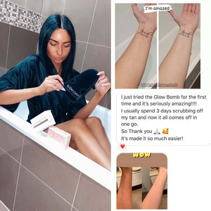 GlowBomb - Fake Tan Removing BATH BOMB - GlowDry Australia