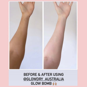 GlowBomb - Fake Tan Removing BATH BOMB - GlowDry Australia