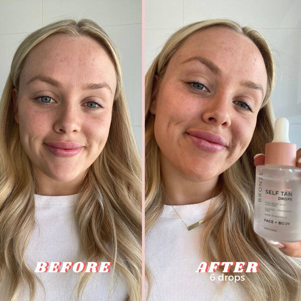 GlowBronze - Self Tan Face & Body 'GLOW' Drops - GlowDry Australia
