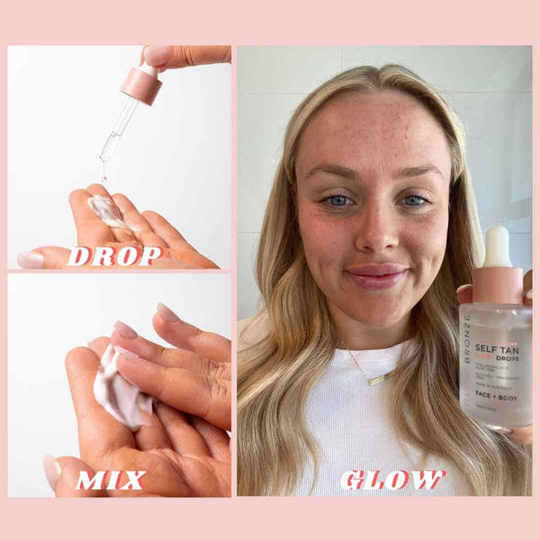 GlowBronze - Self Tan Face & Body 'GLOW' Drops - GlowDry Australia