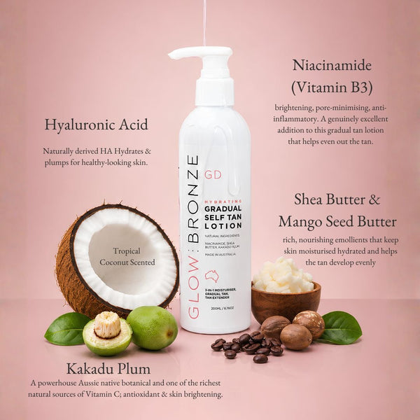 Hydrating Gradual Self Tan Lotion - GlowDry Australia