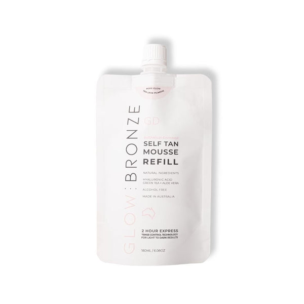Natural Self Tan Mousse REFILL 180ml - GlowDry Australia
